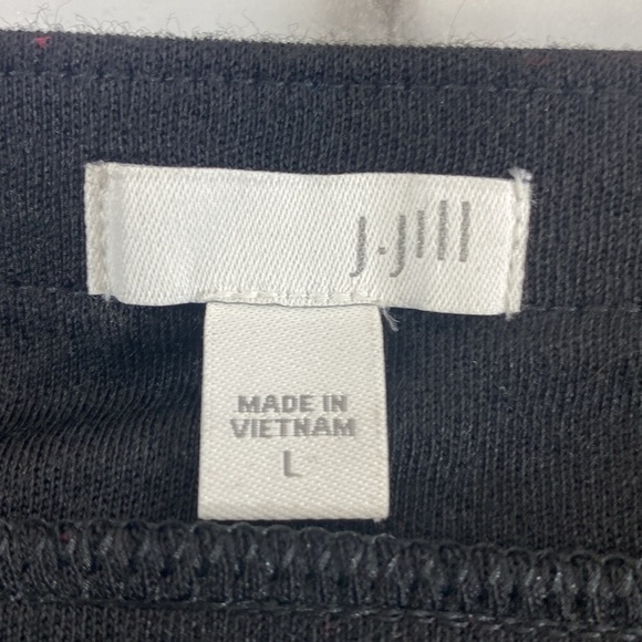 J.‎ Jill A-Line Skirt Womens Size Large Black Pleated Front Stretch Pull-on Mini - Picture 4 of 8